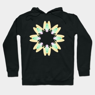 Yellow and green Star Hoodie